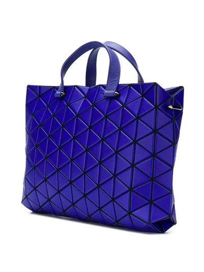 Bao Bao Issey Miyake Blue Boston Matte Bag