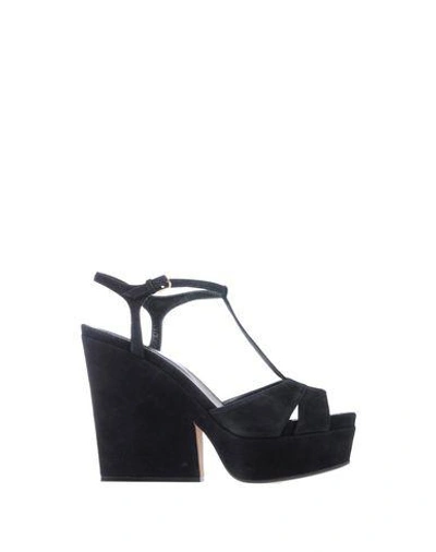 Shop Sergio Rossi Sandals In Black