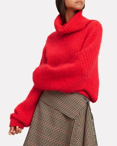 Shop 3.1 Phillip Lim / フィリップ リム Oversized Red Mohair Turtleneck