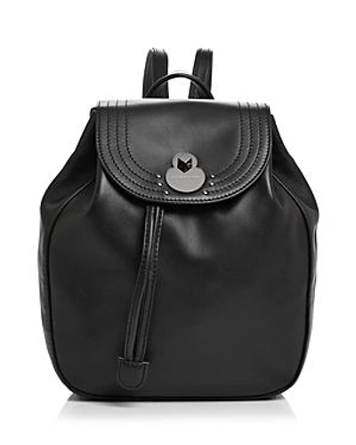 Shop Longchamp Cavalcade Small Leather Backpack In Black/gunmetal