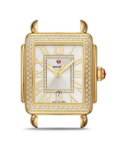 Shop Michele Deco Madison Mid Watch Head, 29mm X 31mm In Gold