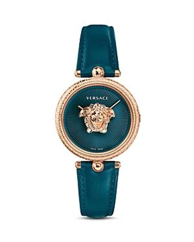 Shop Versace Collection Palazzo Empire Watch, 34mm In Blue