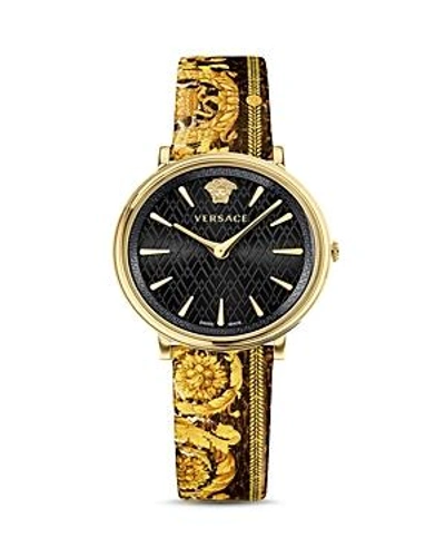 Shop Versace Collection The Tribute Edition Black Watch, 38mm In Black/multi
