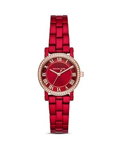 Shop Michael Kors Norie Watch, 28mm In Red