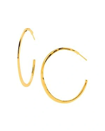 Shop Gorjana Arc Large Hoop Earrings In Gold