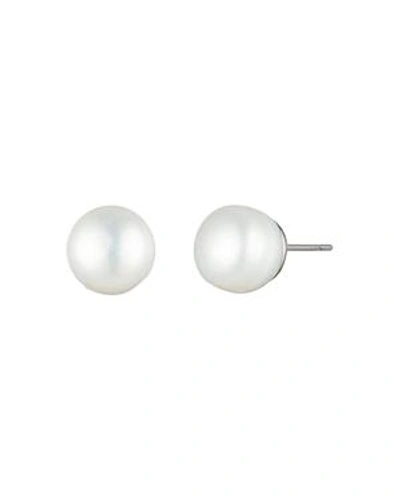 Shop Carolee Cultured Freshwater Pearl Stud Earrings In White