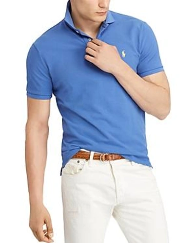 Shop Polo Ralph Lauren Polo Mesh Classic Fit Polo Shirt In Blue