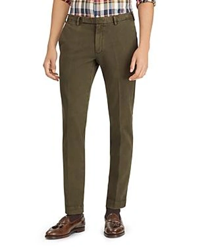 Shop Polo Ralph Lauren Stretch Slim Fit Chinos In Green