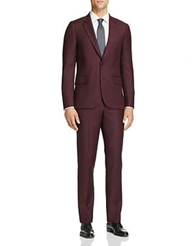 Shop Paul Smith Birdseye Slim Fit Suit In Burgundy