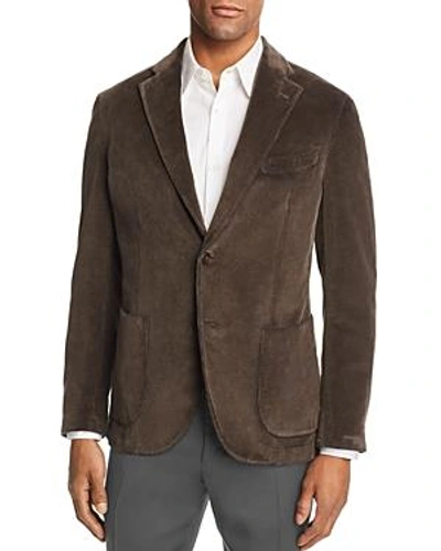 Shop Lbm . Slim Fit Garment-dyed Corduroy Sport Coat In Dark Brown