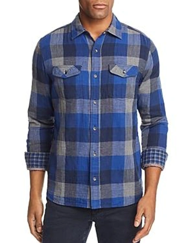 Shop Flag & Anthem Benton Flannel Shirt In Blue/gray