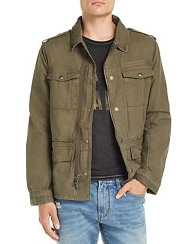 Shop John Varvatos Garment-dyed Field Jacket In Olive