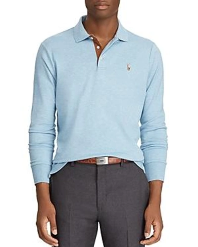 Shop Polo Ralph Lauren Classic Fit Long-sleeve Polo Shirt In Modern Blue Heather