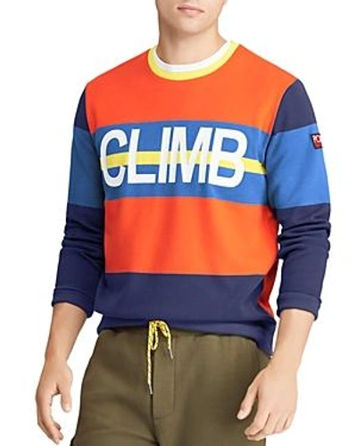 Shop Polo Ralph Lauren Hi Tech Double-knit Sweatshirt - 100% Exclusive In Orange
