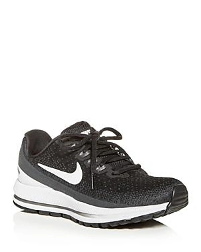 Shop Nike Women's Air Zoom Vomero Lace Up Sneakers In Black/white