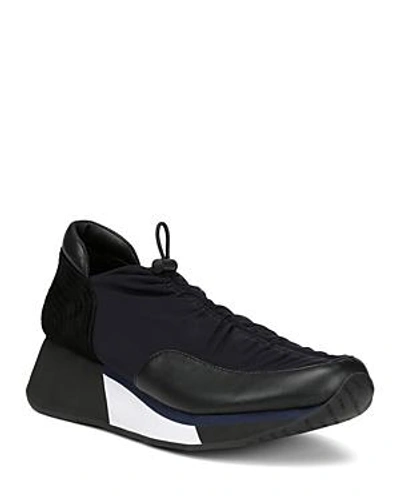 Donald Pliner Prinze-d Pull-tab Crepe Elastic Sneakers In Navy | ModeSens