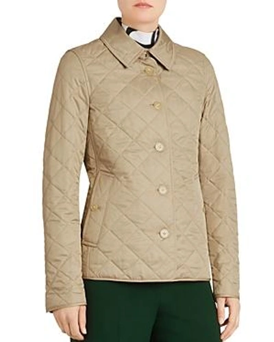 Shop Burberry Frankby Quilted Jacket In Canvas