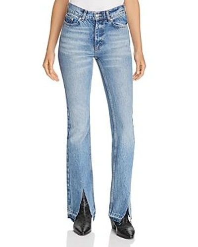 Shop Anine Bing Roxanne Flare Jeans In Blue