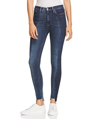 Shop Hudson Barbara High Rise Step Hem Two-tone Jeans In Lost
