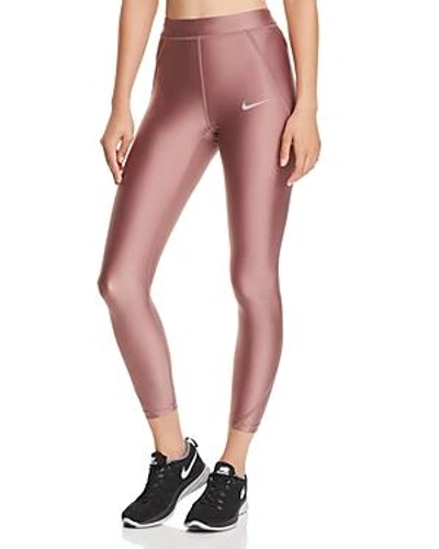 Nike Speed Cropped Leggings In Smokey Mauve | ModeSens