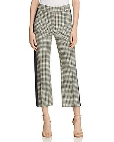 Shop Tory Burch Martine Straight Cropped Pants In Green Glen