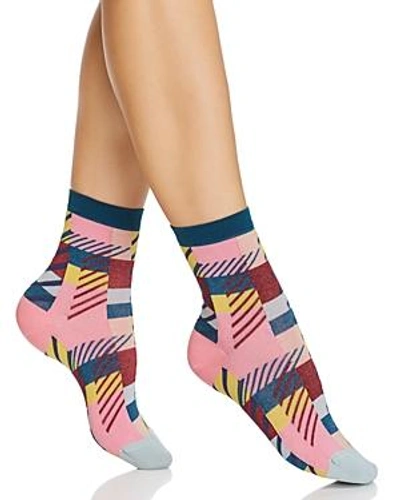 Shop Happy Socks Hysteria Daria Ankle Socks In Gray