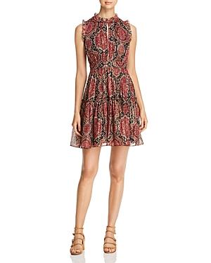 kate spade medallion metallic midi dress