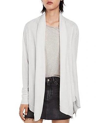 Shop Allsaints Ires Waterfall Cardigan In Chalk White
