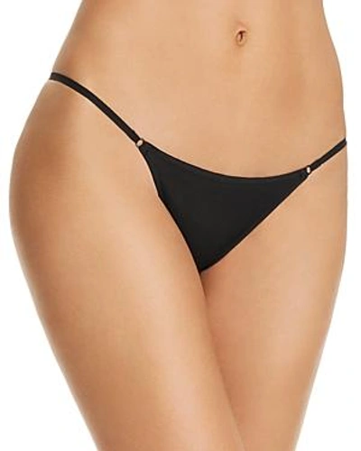 Shop Heidi Klum Intimates Gloss Bar Mesh Bikini In Black