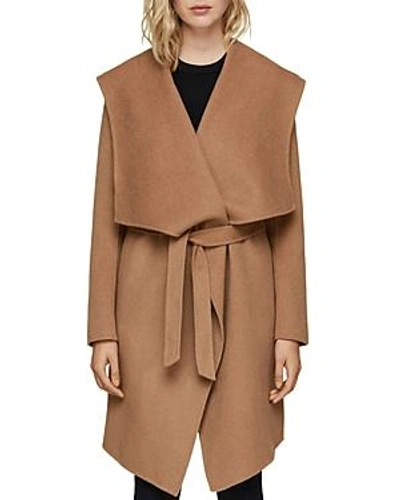 Shop Soia & Kyo Exaggerated Shawl Collar Coat In Almond