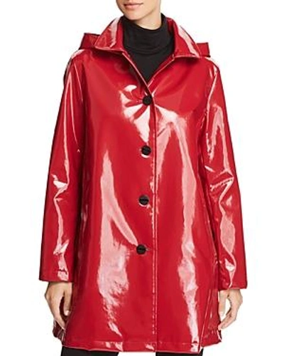 Jane Post Iconic Slicker Raincoat In Chili ModeSens