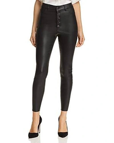 Shop Alice And Olivia Alice + Olivia Mikah Leather Pants In Black
