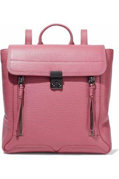 Shop 3.1 Phillip Lim Woman Pashli Textured-leather Backpack Pink