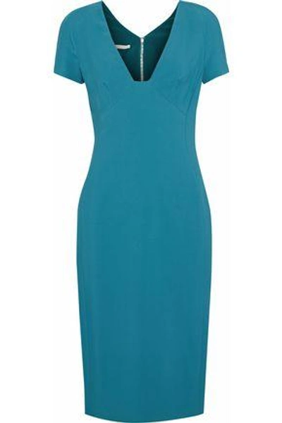 Shop Antonio Berardi Crepe Dress In Teal