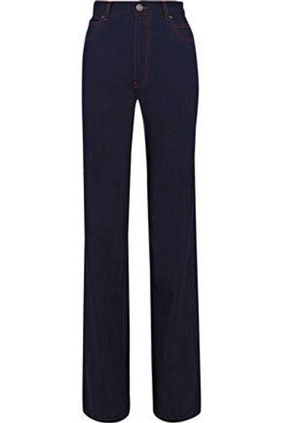 Shop Calvin Klein Jeans Est.1978 Calvin Klein Jeans Woman High-rise Bootcut Jeans Dark Denim