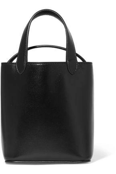 Shop Givenchy Woman Glossed-leather Bucket Bag Black