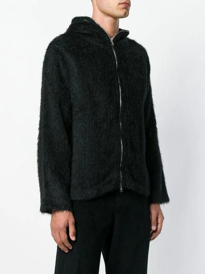 Shop Our Legacy Textured Hooded Jacket - Black