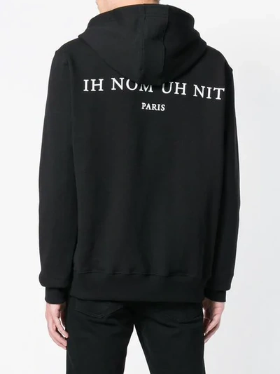 Shop Ih Nom Uh Nit Photographic Hoodie In Black