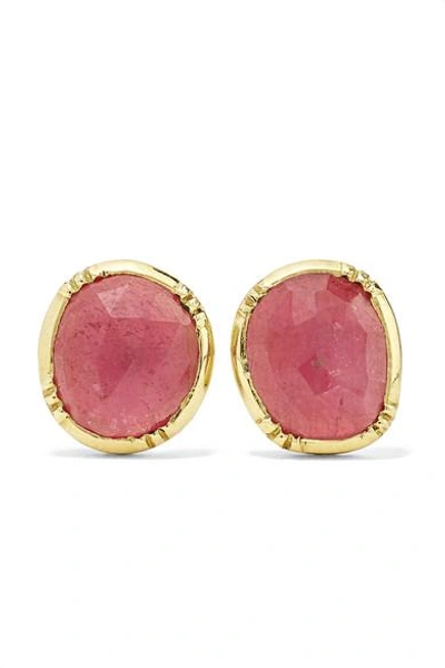 Shop Brooke Gregson Orbit 18-karat Gold Sapphire Earrings