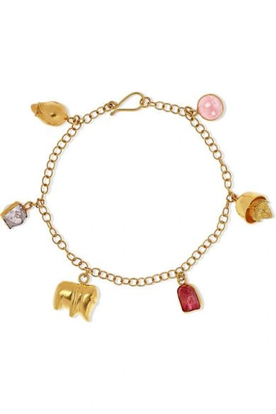 Shop Pippa Small 18-karat Gold Spinel Bracelet