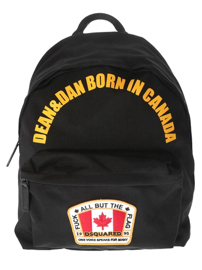 Shop Dsquared2 Dean Dan Born In Canada Backpack