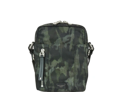 Shop Dolce & Gabbana Camouflage Crossbody Bag In Camouflage Green