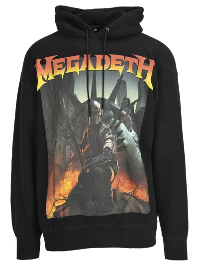 Shop R13 Fleece Hooded Megadeth In Black + Print
