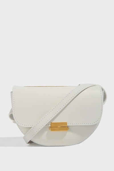 Shop Wandler Anna Leather Belt Bag In White