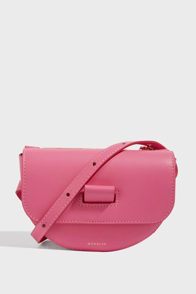 Shop Wandler Anna Leather Belt Bag In Pink