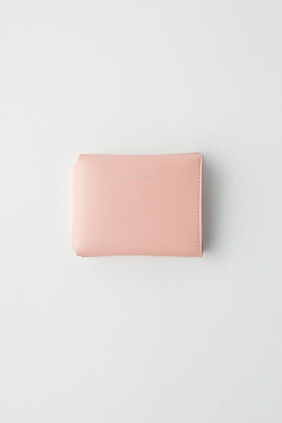 Acne Studios Fold Wallet Powder Pink | ModeSens
