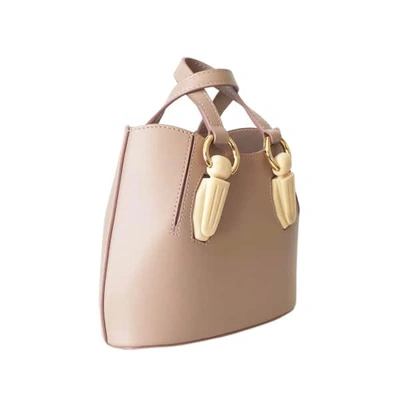 Shop Aevha London Mini Garnet Tote In Taupe With Resin Hardware