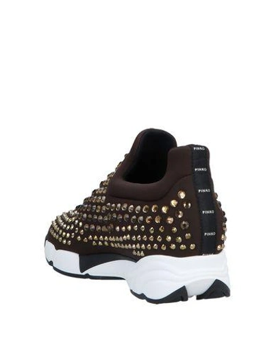 Shop Pinko Sneakers In Dark Brown
