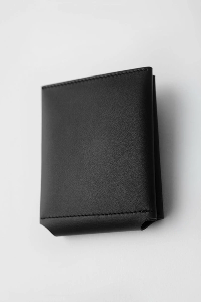 Shop Acne Studios Trifold Card Wallet Black