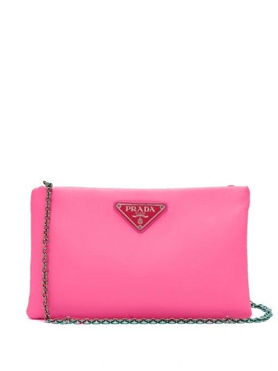 Prada Neon Padded Clutch In Pink | ModeSens